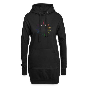 Ab in die Freiheit 2026 - Abitur - Matura - Hoodie-Kleid - Schwarz - Vorne