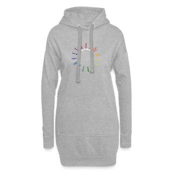 Retour vers la liberté 2026 - Abitur - Matura - Sweat-shirt à capuche long Femme - gris chiné - Devant