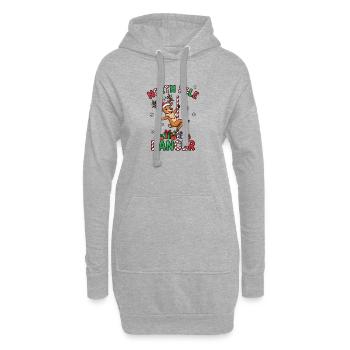 Nordpoltänzerin – Unangemessenes Weihnachtsfest fü - Hoodie-Kleid - Grau meliert - Vorne