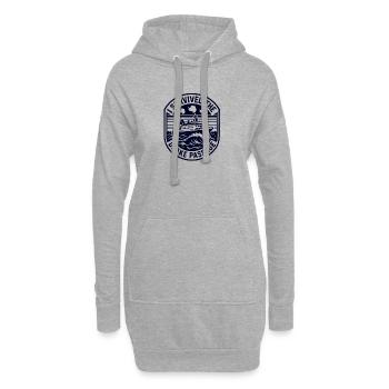Ich habe die Passage in der Antarktis überle - Hoodie-Kleid - Grau meliert - Vorne