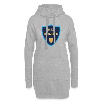 Hallo Bauernschildwappen - Hoodie-Kleid - Grau meliert - Vorne