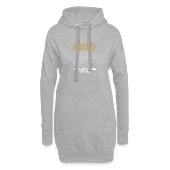 Vétérinaire, Secrétaire, Vétérinaire, Réceptionniste - Sweat-shirt à capuche long Femme - gris chiné - Devant
