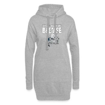 Der Zug hat keine Bremse - Party Malle  - Hoodie-Kleid - Grau meliert - Vorne