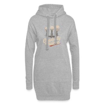 Classically Trained Petrolhead KFZ Mechaniker - Hoodie-Kleid - Grau meliert - Vorne