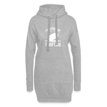 Devise des passionnés de friperie Devise Tee - Sweat-shirt à capuche long Femme - gris chiné - Devant