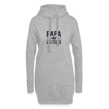 Cooler Papa Wie ein Opa Nur Cooler - Hoodie-Kleid - Grau meliert - Vorne