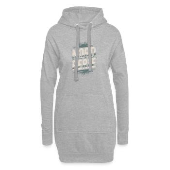 Nordperle Hamburg Nordsee Ostsee Norddeutsch Deern - Hoodie-Kleid - Grau meliert - Vorne