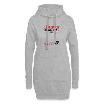 Gästebuch Einweihung 2026 Neue Wohnung Geschäft - Hoodie-Kleid - Grau meliert - Vorne