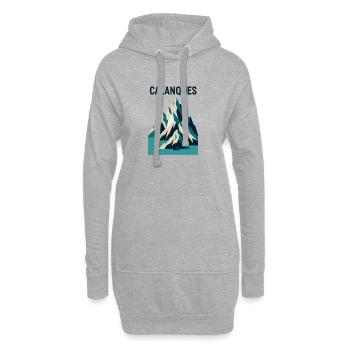 Marseille 13 Calanques - Sweat-shirt à capuche long Femme - gris chiné - Devant