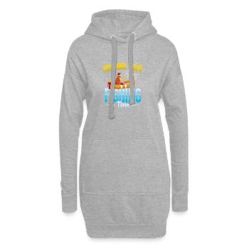 Angler Fischer Petrijünger Spruch Angeln Lustig - Hoodie-Kleid - Grau meliert - Vorne