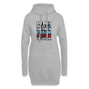 Conception de Dream Burst Never Too Old - Sweat-shirt à capuche long Femme - gris chiné - Devant