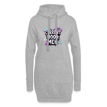 Meh Geschenkidee - Hoodie-Kleid - Grau meliert - Vorne
