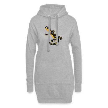 Salamandre de feu Salamandre - Sweat-shirt à capuche long Femme - gris chiné - Devant
