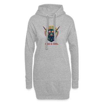 Moo-d Cool Highland Cow Retro Lunettes de soleil - Sweat-shirt à capuche long Femme - gris chiné - Devant