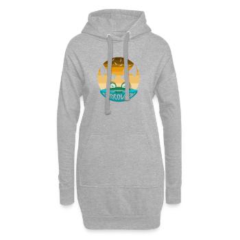 Safari Afrique Faune du Serengeti Crocodile d’Halloween - Sweat-shirt à capuche long Femme - gris chiné - Devant