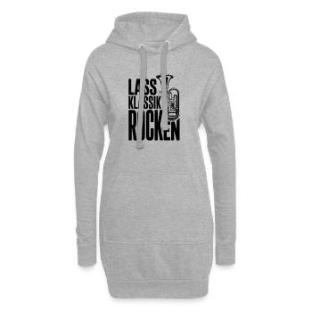 Tuba - Lass Klassik rocken Orchester Musiker - Hoodie-Kleid - Grau meliert - Vorne