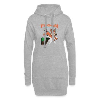 FUGASI Sprungfuchs - Hoodie-Kleid - Grau meliert - Vorne