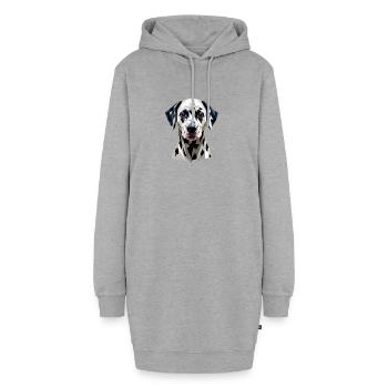 Amoureux des chiens dalmatiens J’aime les Dalmatiens - Sweat-shirt à capuche long Femme - gris chiné - Devant