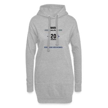 Hairdresser 20th anniversary Twentieth anniversary - Hoodie Dress - heather grey - Front