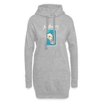 Feiere die mexikanische Kultur mit funny schuh - Hoodie-Kleid - Grau meliert - Vorne