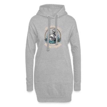 Wochenendvorhersage 100- Chance auf Magnetangel - Hoodie-Kleid - Grau meliert - Vorne