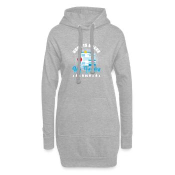 Diabetes Typ 1 Diabetiker - Hoodie-Kleid - Grau meliert - Vorne