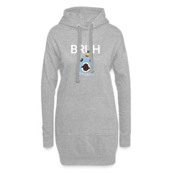 Les poissons, un peu esthétiques kawaii, incapables de voler - Sweat-shirt à capuche long Femme - gris chiné - Devant