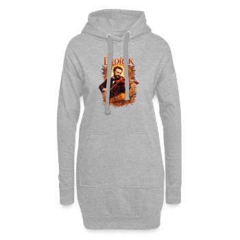 Dvorak Violine Im Feuer - Hoodie-Kleid - Grau meliert - Vorne