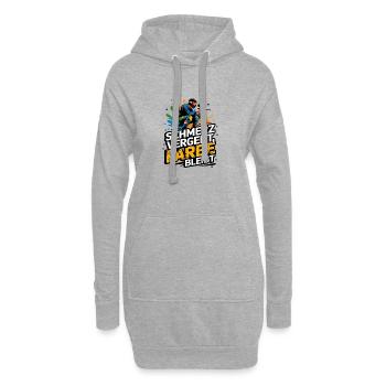  Schmerz Vergeht Farbe Bleibt Paintball Spruch Für - Hoodie-Kleid - Grau meliert - Vorne