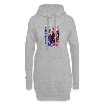 Harrison Patriot Thunder - Hoodie-Kleid - Grau meliert - Vorne