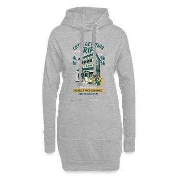 On va déballer le pack d’extension Build Collecter - Sweat-shirt à capuche long Femme - gris chiné - Devant
