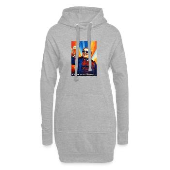 Gioachino Rossini - Hoodie-Kleid - Grau meliert - Vorne