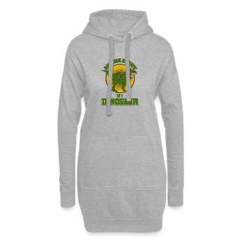 Ask Me About My Dinosaur Funny T-Rex Design - Hoodie-Kleid - Grau meliert - Vorne
