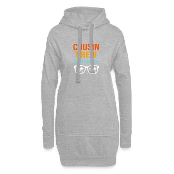 Cousin Crew - Hoodie-Kleid - Grau meliert - Vorne