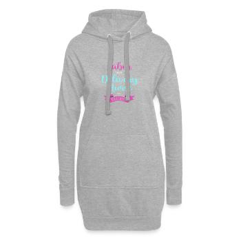Accouchement par sage-femme - Sweat-shirt à capuche long Femme - gris chiné - Devant