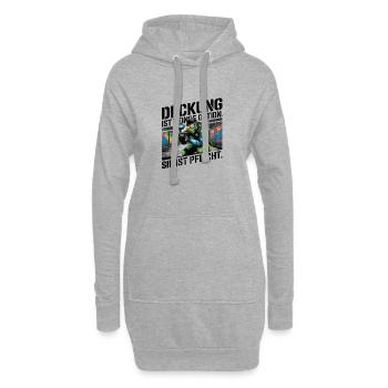 La couverture n’est pas une option, elle est obligatoire - Sweat-shirt à capuche long Femme - gris chiné - Devant