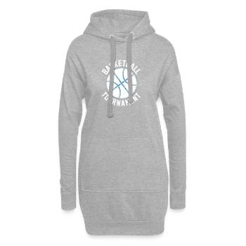 Basketball Tournament Team Sport Design - Hoodie-Kleid - Grau meliert - Vorne