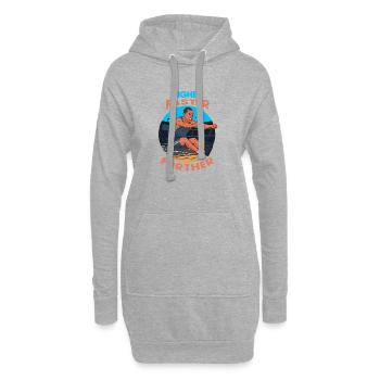 Long Jump: Higher, Faster, Further - Hoodie Dress - heather grey - Front