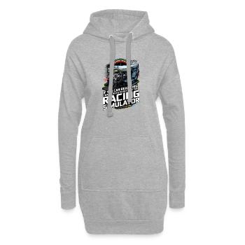 Simulateur de course - Sweat-shirt à capuche long Femme - gris chiné - Devant