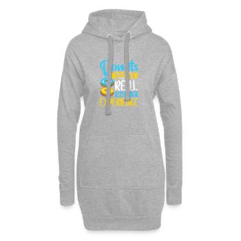 Restauration rapide en donuts - Sweat-shirt à capuche long Femme - gris chiné - Devant