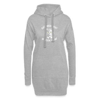 Guck Mich Nicht In Diesem Ton An Frech Büro Spruch - Hoodie-Kleid - Grau meliert - Vorne