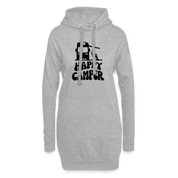 Camper Happy - Hoodie-Kleid - Grau meliert - Vorne