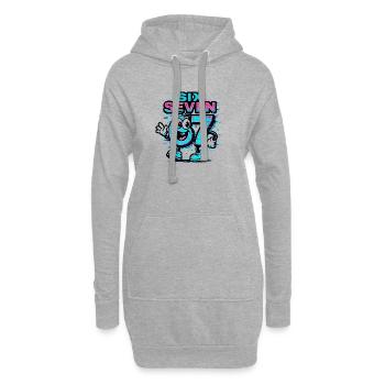 Six Seven 67 Meme Glitch Mascot Italian Brainrot - Hoodie-Kleid - Grau meliert - Vorne