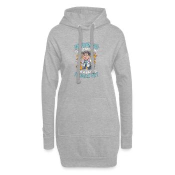 Mobile Vet Morning Is Not My Time Animal Doctor - Hoodie-Kleid - Grau meliert - Vorne