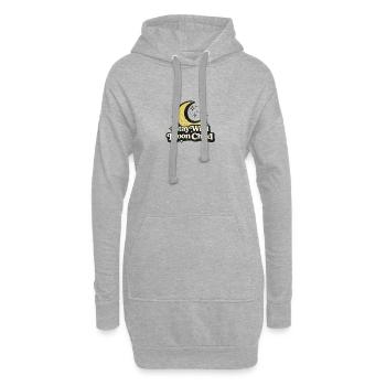Moon Child Stay Wild Grafik - Hoodie-Kleid - Grau meliert - Vorne