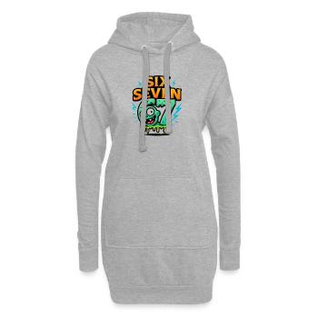 Six Seven 67 Zombie Horror Humor Italian Brainrot - Hoodie-Kleid - Grau meliert - Vorne