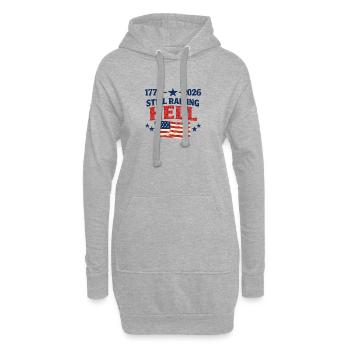 1776-2026 Toujours en train de faire le scandale 4 juillet aux États-Unis - Sweat-shirt à capuche long Femme - gris chiné - Devant