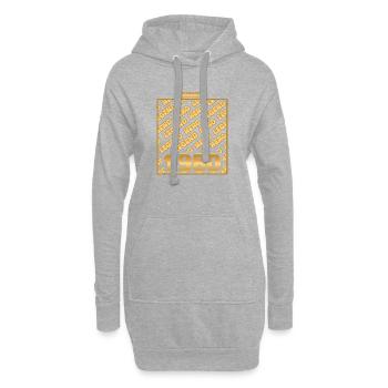 Hero 1980 - Hoodie-Kleid - Grau meliert - Vorne