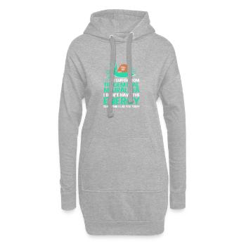 Névralgie du trijumeau - Sweat-shirt à capuche long Femme - gris chiné - Devant