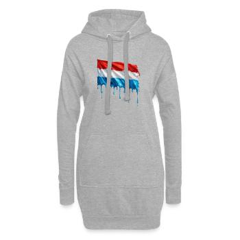 Luxemburg Colorful Paint - Hoodie-Kleid - Grau meliert - Vorne